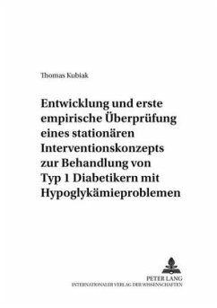 Cover Entwicklung und erste empirische Überprüfung eines stationären Interventionskonzepts zur Behandlung von Typ 1 Diabetiker