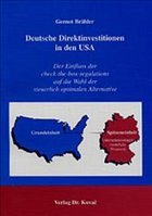 Cover Deutsche Direktinvestitionen in den USA