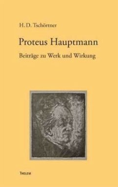 Cover Proteus Hauptmann. Beiträge zu Werk und Wirkung