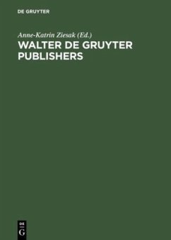Walter de Gruyter Publishers - Ziesak, Anne-Katrin