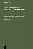 Text / Friedrich Gottlieb Klopstock: Werke und Briefe. Abteilung Briefe VIII: Briefe 1783-1794 Abt. Briefe, Band 1, Bd.1