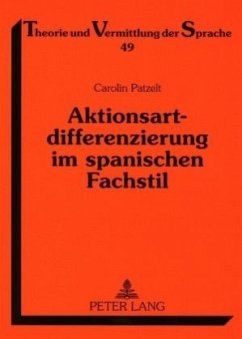 Cover Aktionsartdifferenzierung im spanischen Fachstil