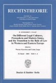 On Different Legal Cultures, Premodern and Modern States and the Transition to the Rule of Law in Western and Eastern Europe.