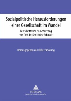 Cover Sozialpolitische Herausforderungen einer Gesellschaft im Wandel