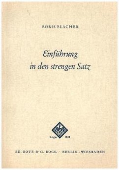 Cover Einführung in den strengen Satz