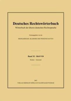 Cover Deutsches Rechtswörterbuch; .