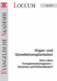 Organ-und Gewebetransplantation - Charbonnier, Ralph