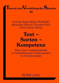 Text - Sorten - Kompetenz - Augst, Gerhard;Disselhoff, Katrin;Henrich, Alexandra