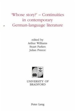 Cover 'Whose story?' - Continuities in contemporary German-language literature