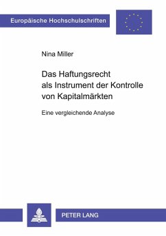Cover Das Haftungsrecht als Instrument der Kontrolle von Kapitalmärkten