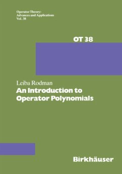 An Introduction to Operator Polynomials - Gohberg, Israel C.