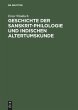 Geschichte der Sanskrit-Philologie und... - Bild 1