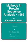Methods in Protein Sequence Analysis - 1986