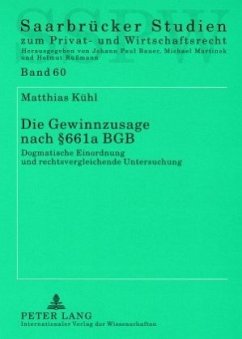 Cover Die Gewinnzusage nach 661a BGB