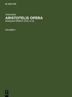 Aristoteles: Aristotelis Opera. Volumen II - Aristoteles
