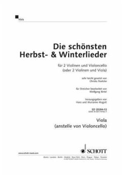 Cover Die schönsten Herbst- und Winterlieder, Viola-Stimme (zum Trioheft für 2 Violinen und Viola/Violoncello)