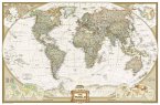 National Geographic Map World Executive, enlarged, laminated, Planokarte