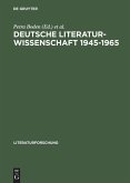 Deutsche Literaturwissenschaft 1945¿1965