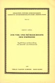 Zur Vor- und Frühgeschichte der Symphonie Begriff, Wesen und Entwicklung vom Ensemble- zum Orchstersatz