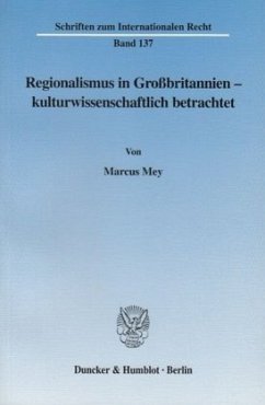 Cover Regionalismus in Großbritannien - kulturwissenschaftlich betrachtet.