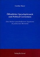 Cover Öffentlicher Sprachgebrauch und Political Correctness