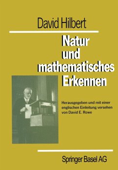 David Hilbert Natur und mathematisches Erkennen