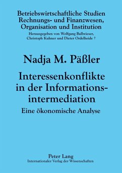 Cover Interessenkonflikte in der Informationsintermediation