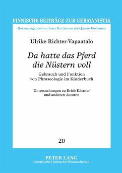 «Da hatte das Pferd die Nüstern voll» - Richter-Vapaatalo, Ulrike