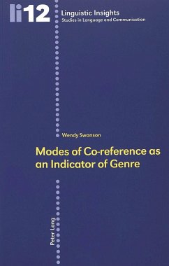 Modes of Co-reference as an Indicator of Genre - Swanson, Wendy