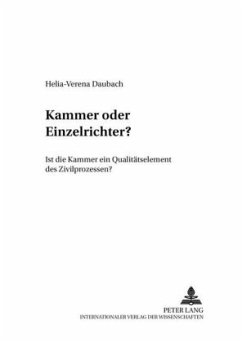 Kammer oder Einzelrichter? - Daubach, Helia-Verena