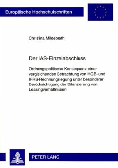 Der IAS-Einzelabschluss - Mildebrath, Christina