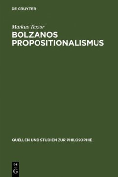 Bolzanos Propositionalismus - Textor, Mark