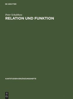 Relation und Funktion - Schulthess, Peter