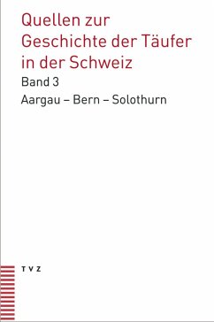 Cover Quellen zur Geschichte der Täufer in der Schweiz
