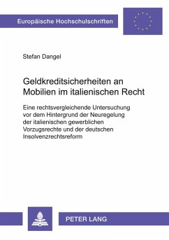 Geldkreditsicherheiten an Mobilien im italienischen Recht Cover Geldkreditsicherheiten an Mobilien im italienischen Recht