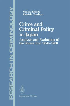 Crime and Criminal Policy in Japan - Shikita, Minoru;Tsuchiya, Shinichi
