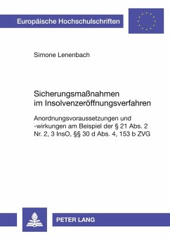 Cover Sicherungsmaßnahmen im Insolvenzeröffnungsverfahren