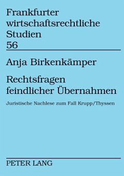 Cover Rechtsfragen feindlicher Übernahmen