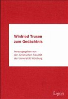 Winfried Trusen zum Gedächtnis