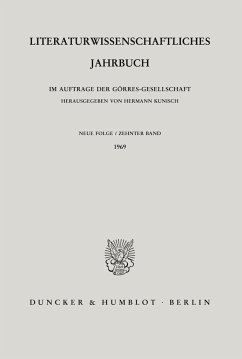 Literaturwissenschaftliches Jahrbuch.