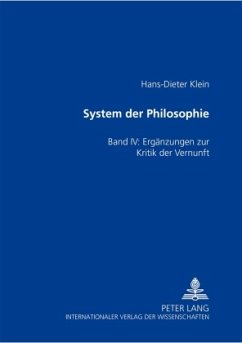 System der Philosophie - Klein, Hans-Dieter