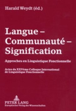 Langue - Communauté - Signification