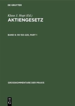 §§ 150-220 - Hopt, Klaus J. / Wiedemann, Herbert (Hgg.)