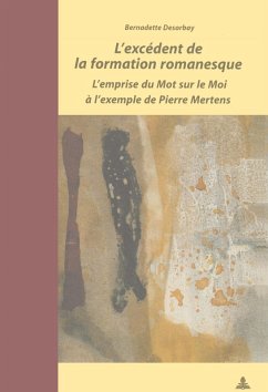 Cover L'excédent de la formation romanesque