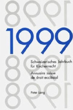 Cover Schweizerisches Jahrbuch für Kirchenrecht. Band 4 (1999)- Annuaire suisse de droit ecclésial. Volume 4 (1999)