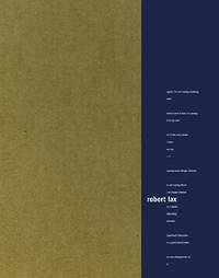 Robert Lax, Multimedia-Box, m. 2 Büchern, 3 CD-Audio u. 1 Videocassette - Lax, Robert