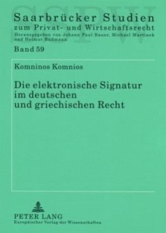 Die elektronische Signatur im deutschen und griechischen Recht - Komnios, Komninos