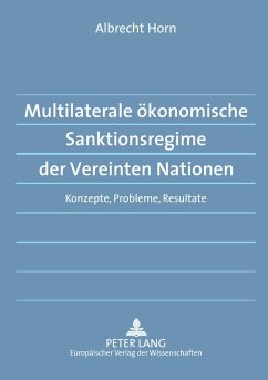 Cover Multilaterale ökonomische Sanktionsregime der Vereinten Nationen