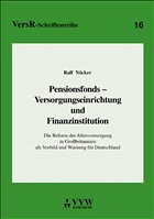 Pensionsfonds - Versorgungseinrichtung und Finanzinstitution - Nöcker, Ralf