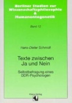 Texte zwischen Ja und Nein - Schmidt, Hans-Dieter